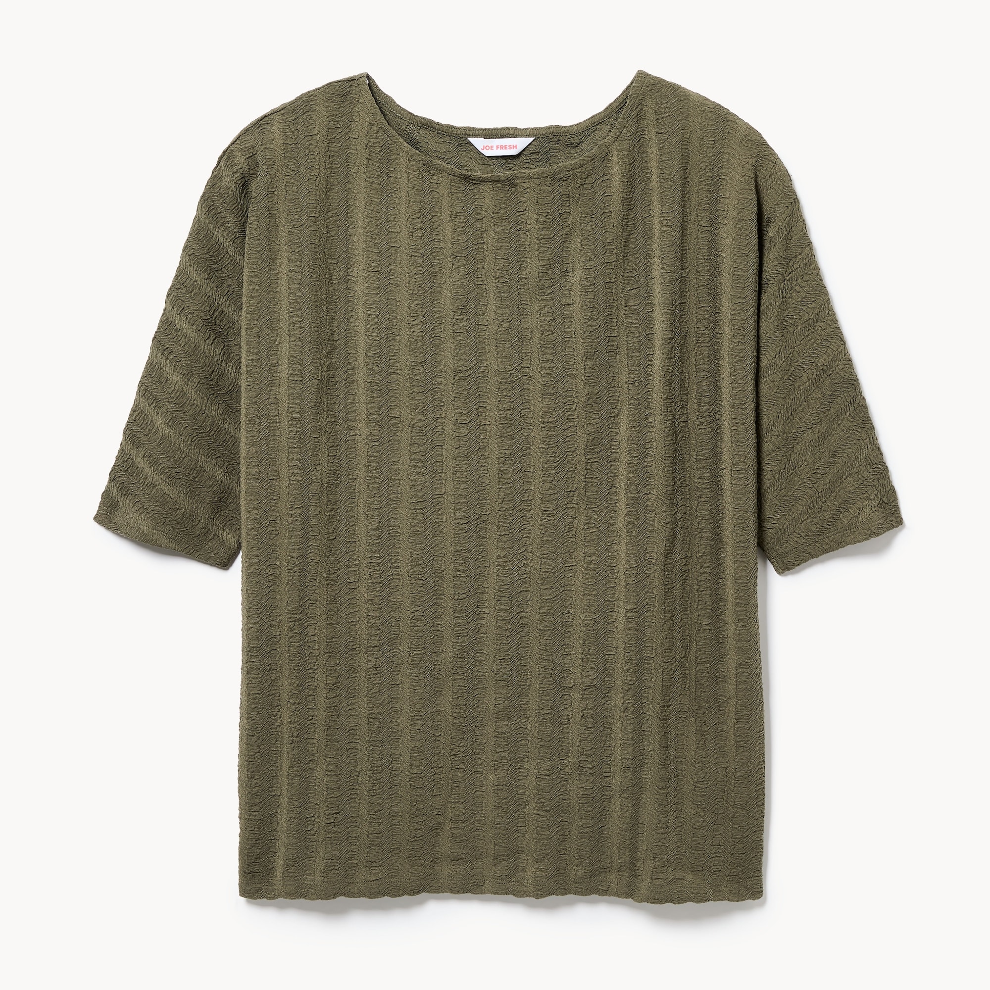 Crinkled Dolman Sleeve Top