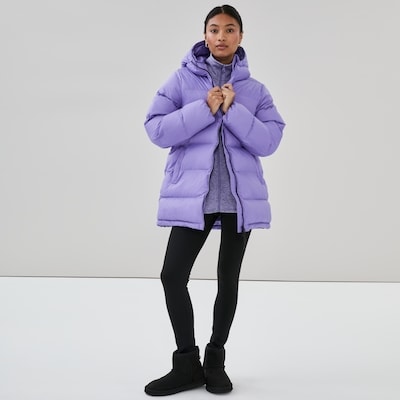 Veste matelassée à capuchon - Pourpre