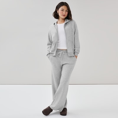 Full-Zip Hoodie - Light Grey Mix