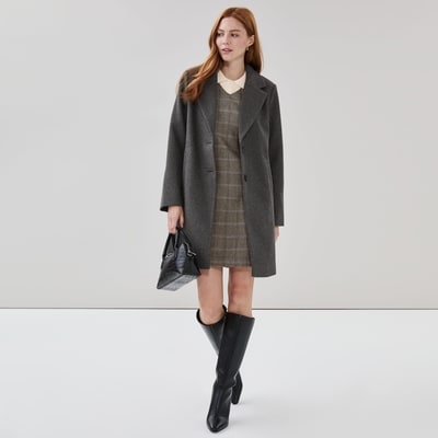 Car Coat - Dark Charcoal Mix