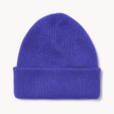 Ribbed Beanie - Blue