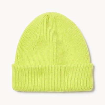 Ribbed Beanie - Lime Green