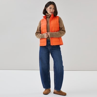 Gilet matelassé - Orange Vif