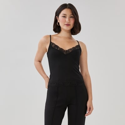Lace Tank - Black