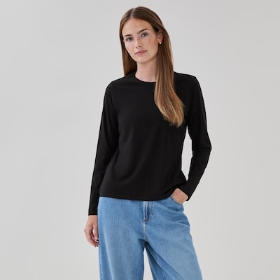 Classic Fit Long Sleeve Top - JF Black