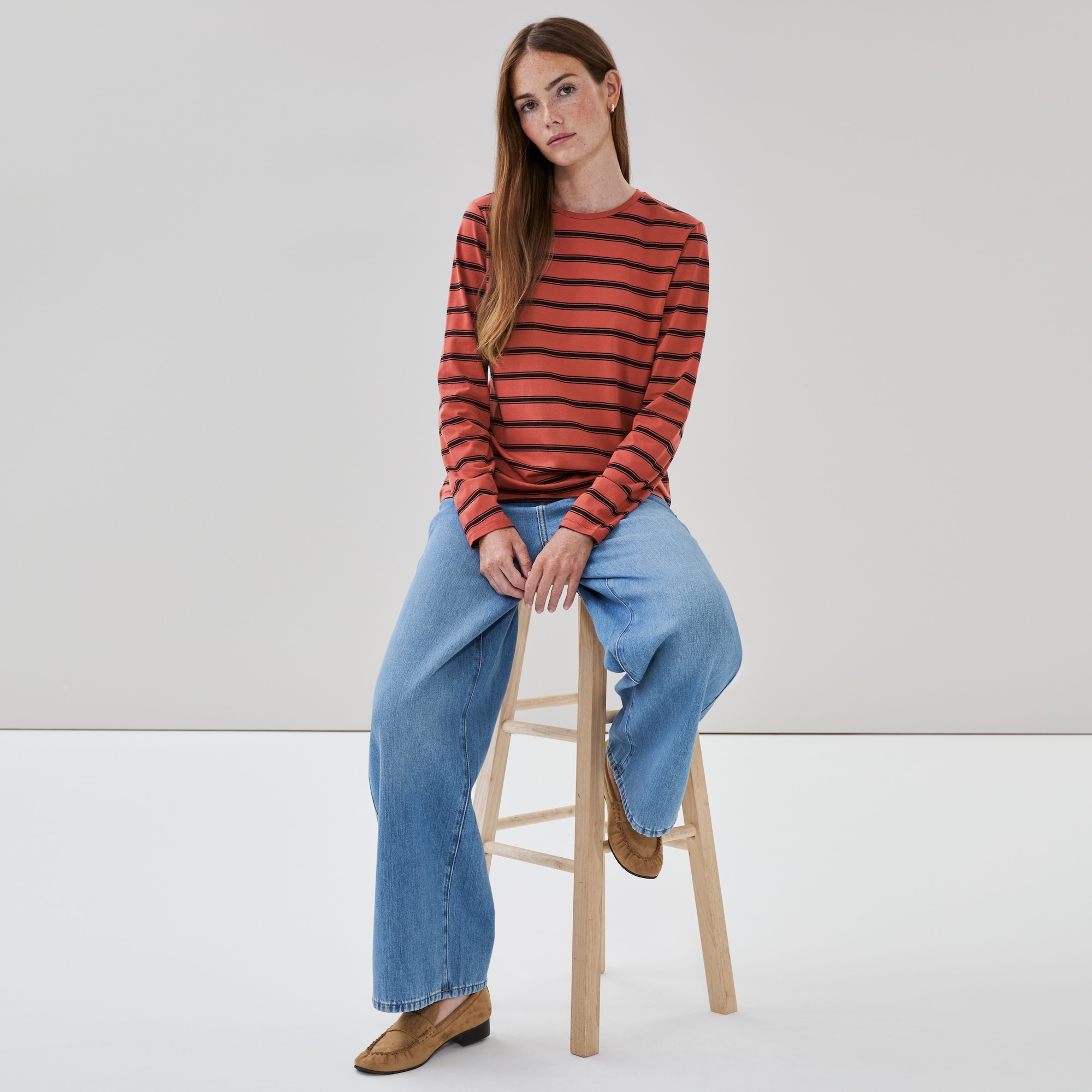 Striped Classic Fit Long Sleeve Top