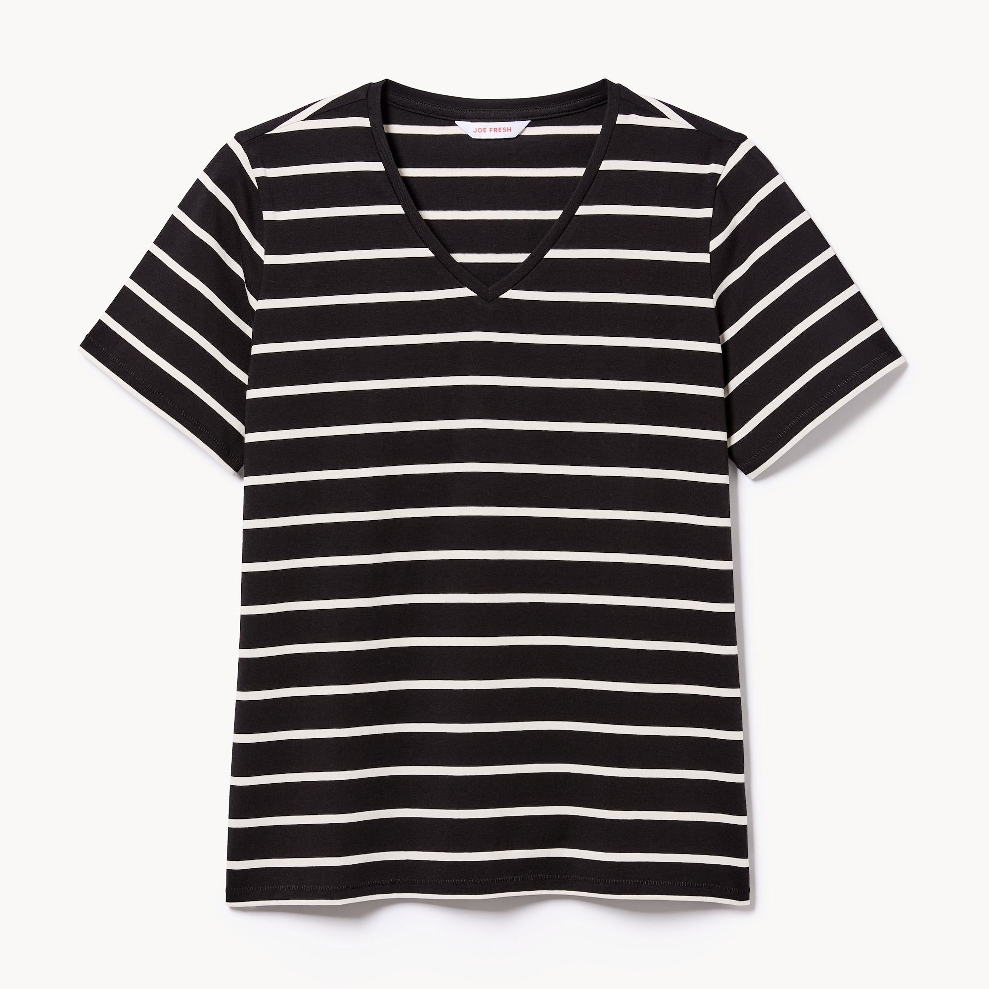 V-Neck Striped T-Shirt