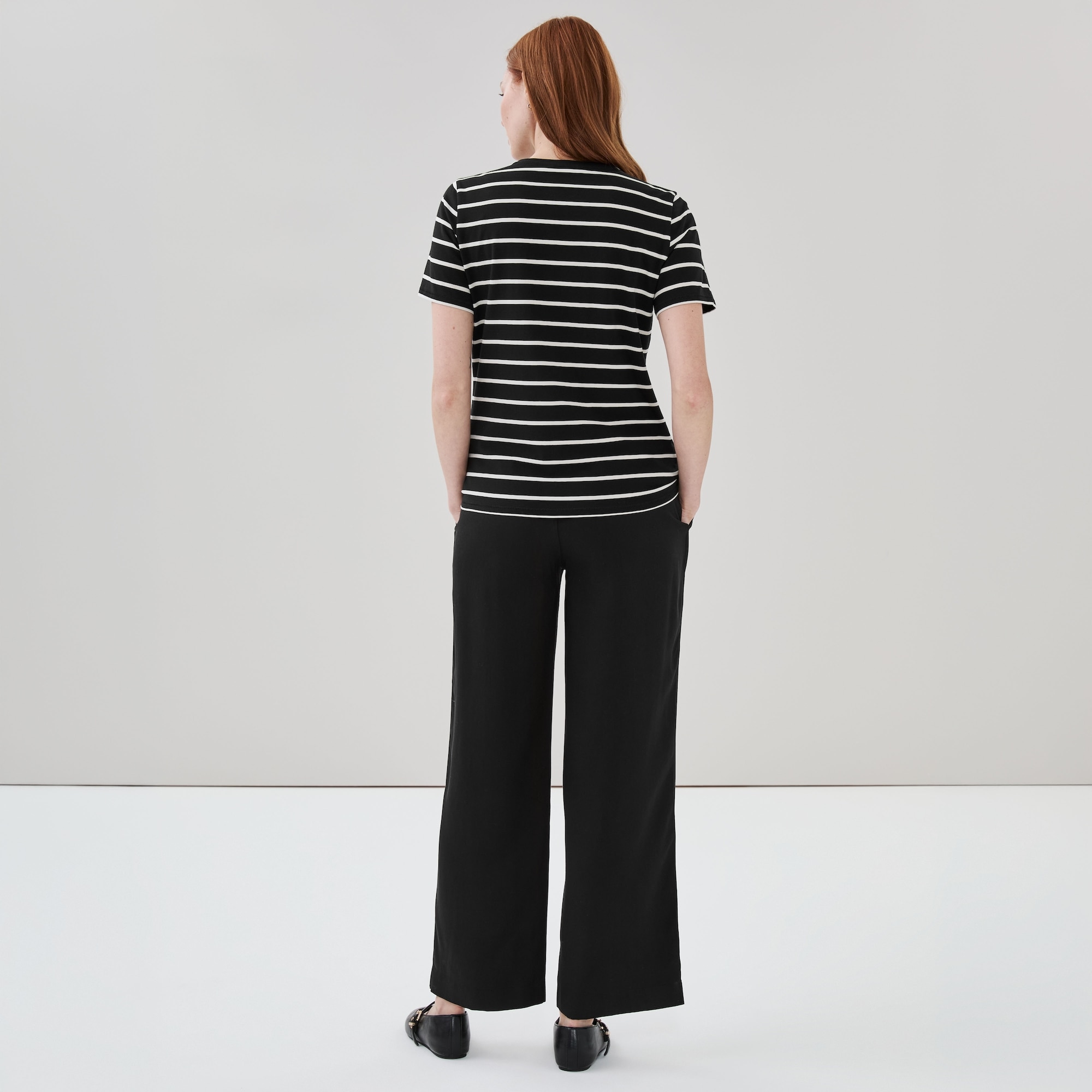 V-Neck Striped T-Shirt