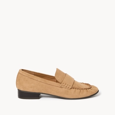 Gathered Loafers - Light Camel