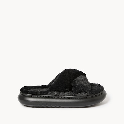 Faux Fur Slides - Black