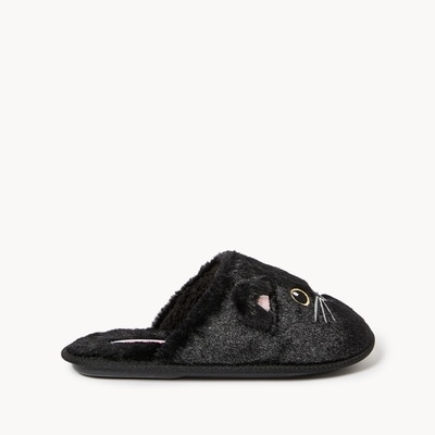 Cat Slippers - Black