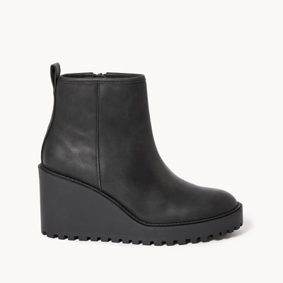 Wedge Ankle Boots - Black