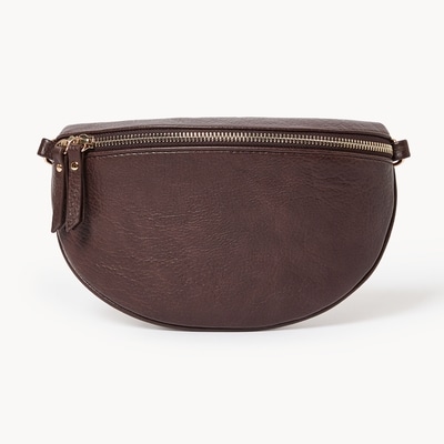 Sac de ceinture à fermeture éclair - Brun Foncé