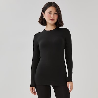 Thermal Long Sleeve Top - Black