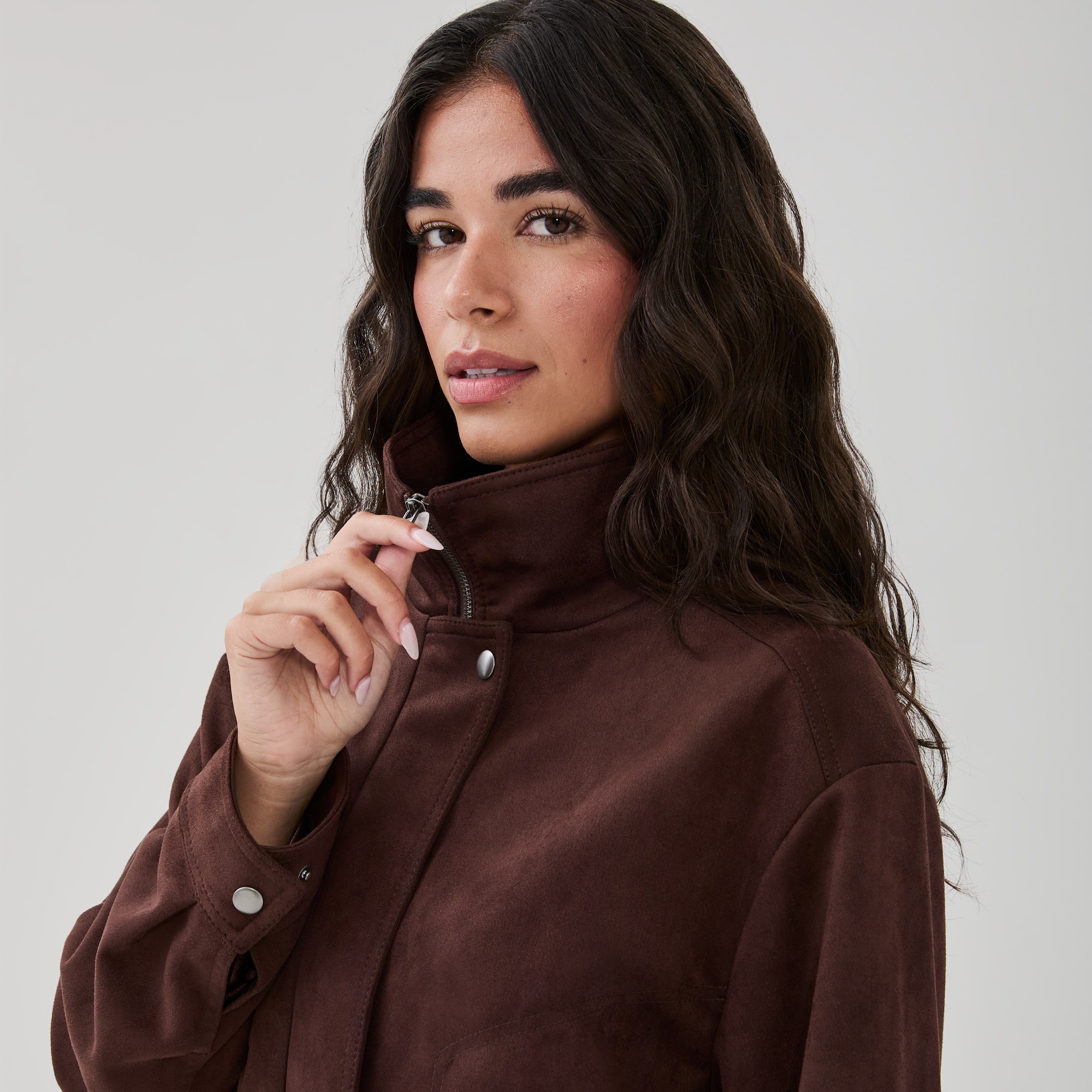 Blouson d’aviateur en similisuède