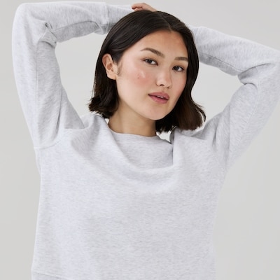 Active Crewneck Sweatshirt - Light Grey Mix
