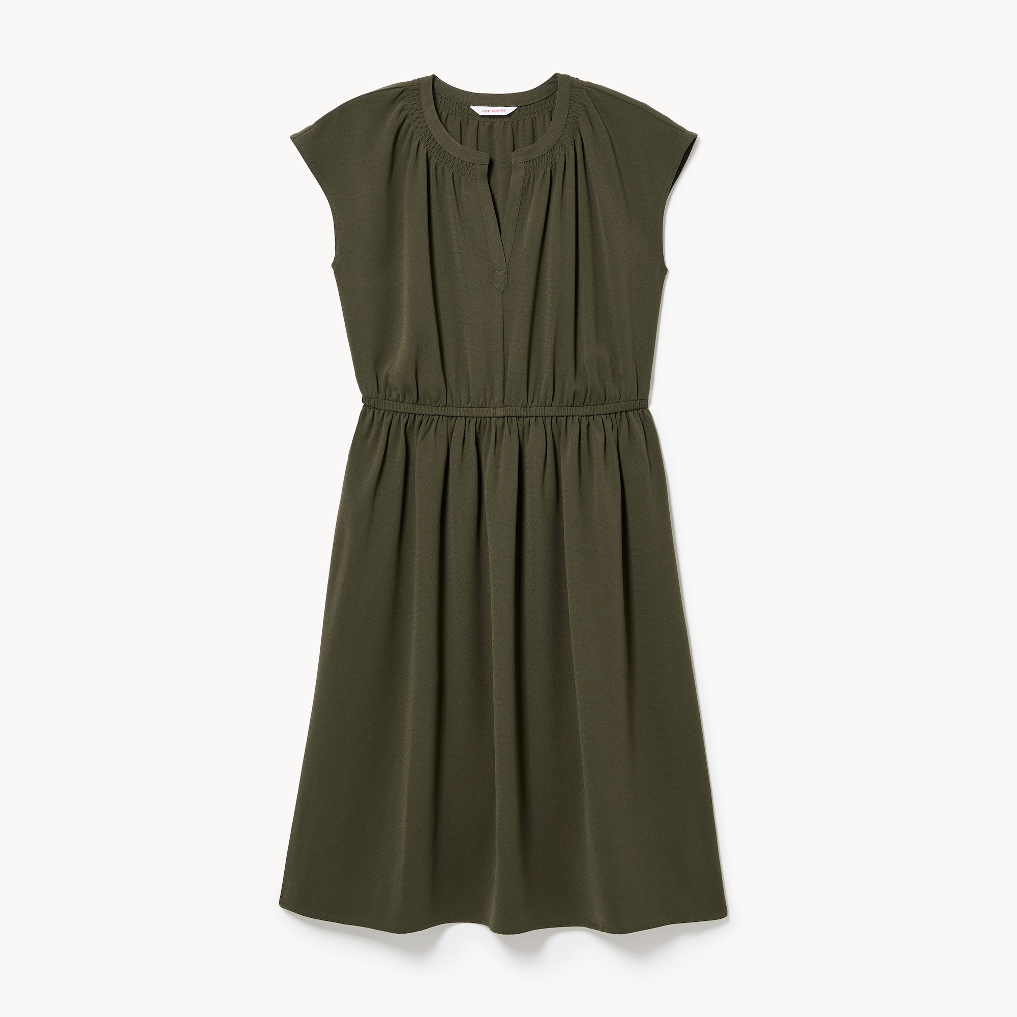 Crepe Short Sleeve Dress