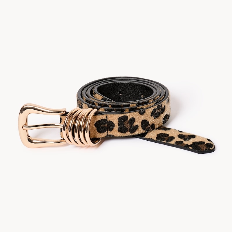 Vintage Express Gold and Brown Leopard Belt Leopard Belts for Women for sale - eBay main image 3