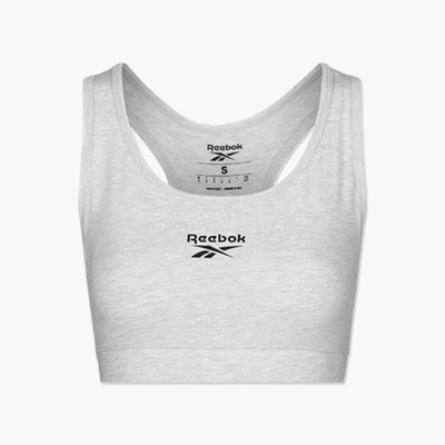 Bustier en coton Reebok - Argent