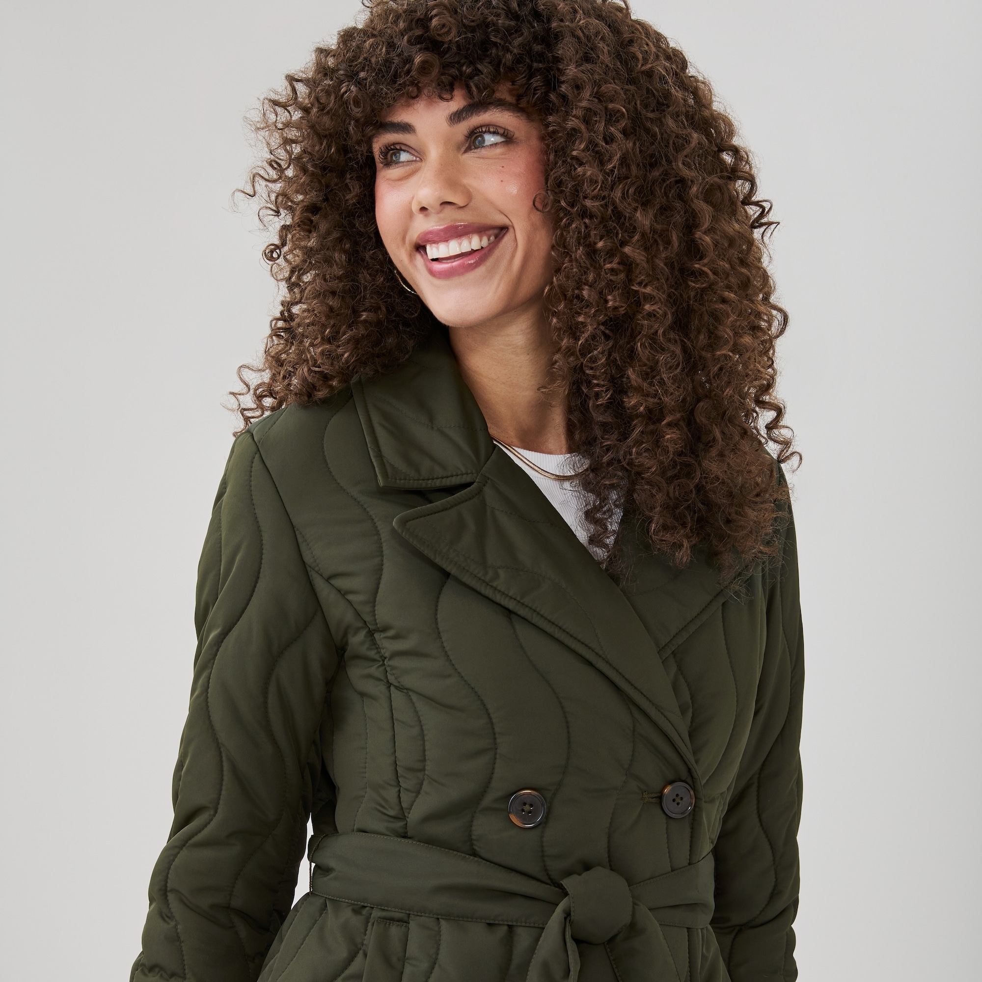 NVLT Double-Breasted Quilted Coat