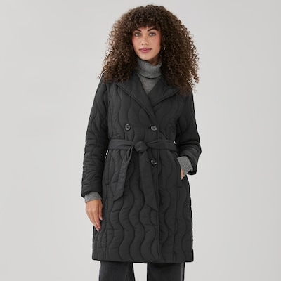 Veste matelassée à boutonnage double NVLT - Noir