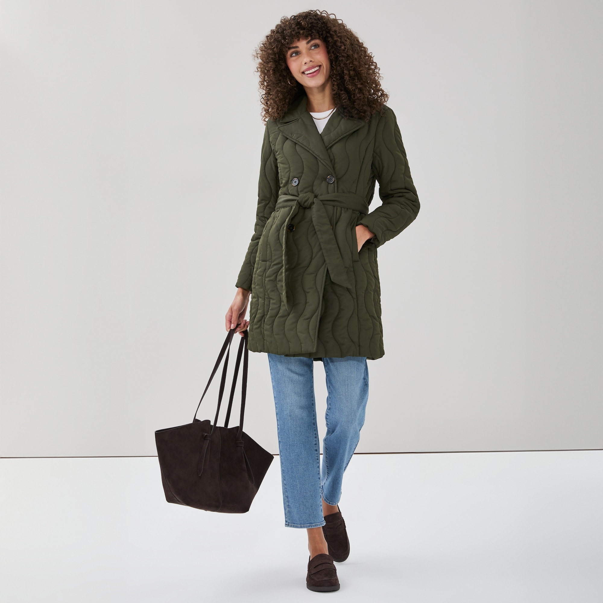 NVLT Double-Breasted Quilted Coat