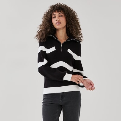 NVLT Half-Zip Sweater - Black