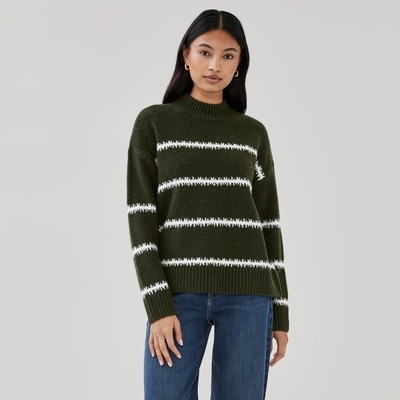 NVLT Mock Neck Sweater - Olive