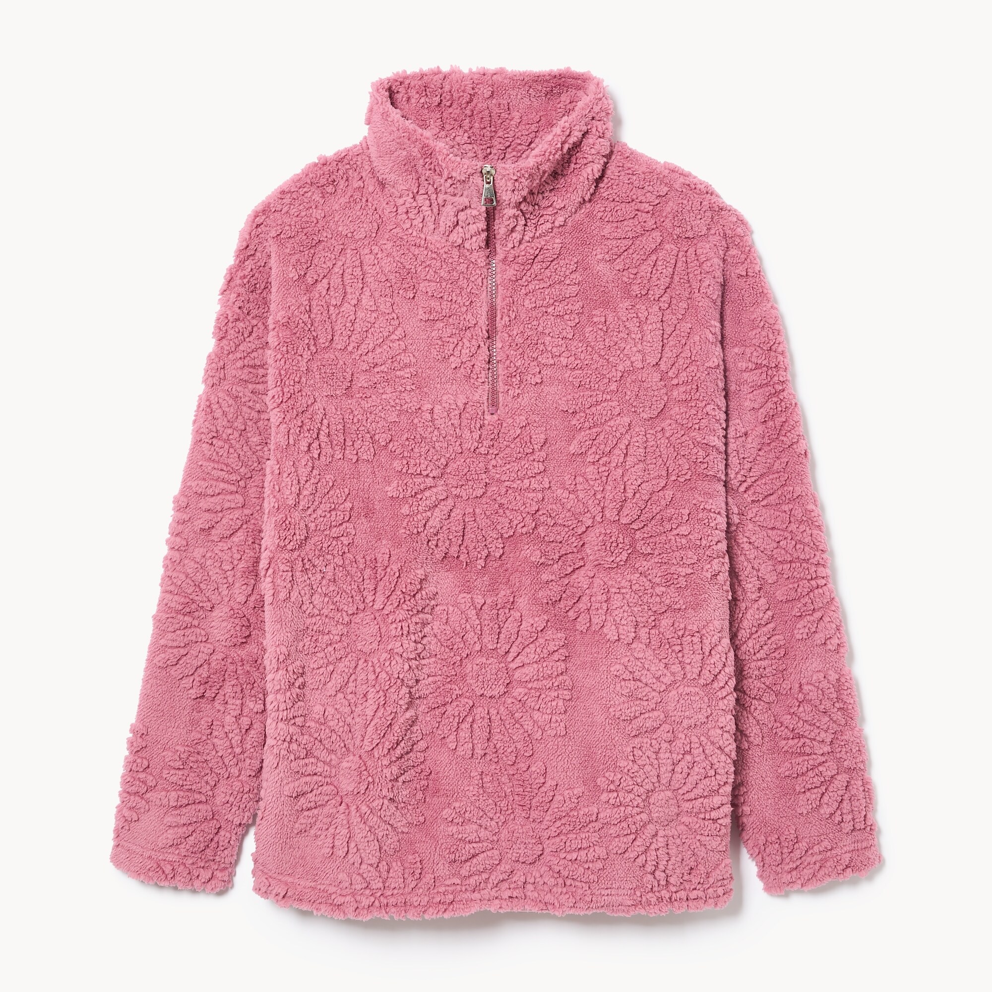 NVLT Quarter-Zip Sweatshirt in Dusty Rose from Joe Fresh