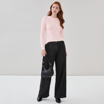 F6WR078565 SW PULLOVER,XS,PINK - Pale Pink