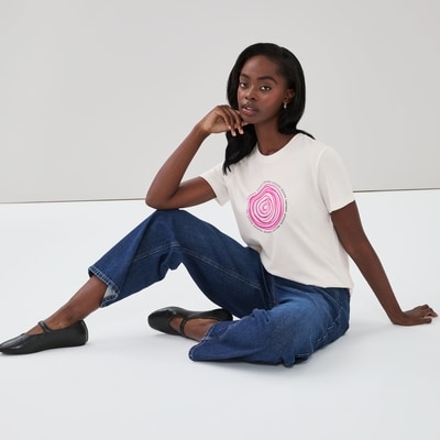 Breast Cancer Awareness T-Shirt - Off White