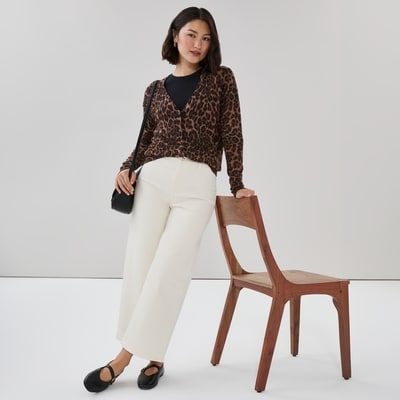 Joe Fresh F6WR079006 SW CARDIGAN,S,BRWN 1 ea, 35,00 $/1ch