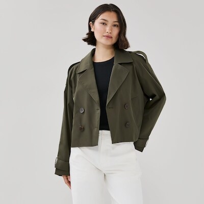 London Fog London Fog Cropped Trench Coat 1 ea, $59.99/1ea