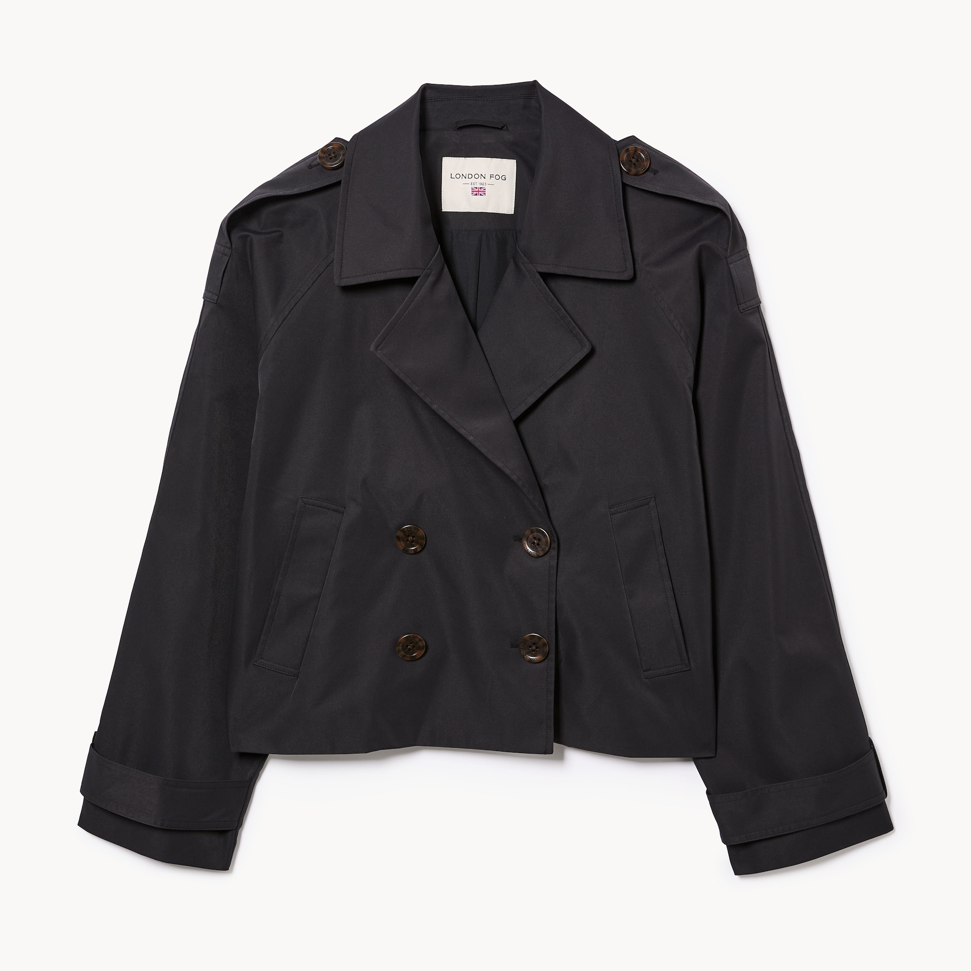 London Fog Cropped Trench Coat