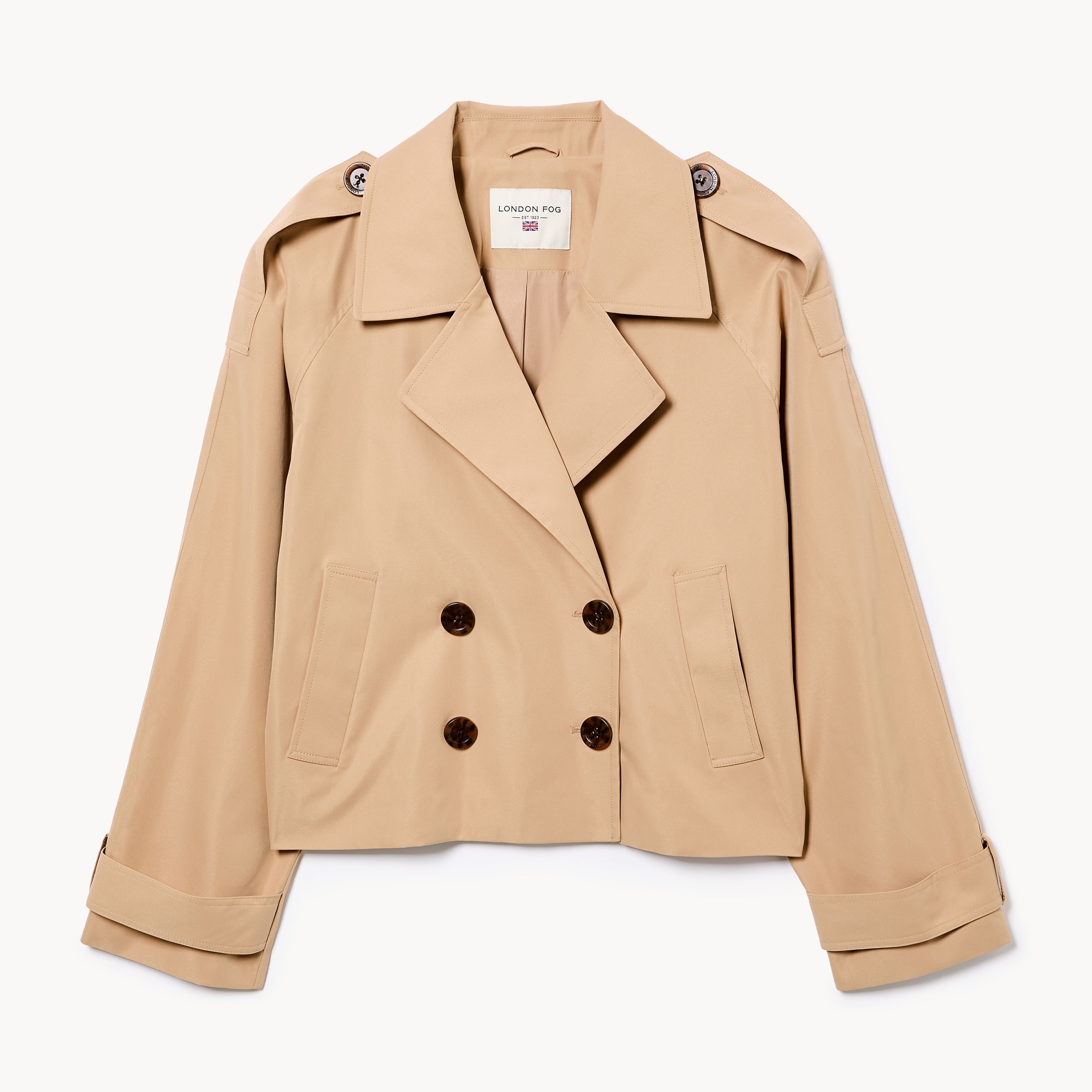 London Fog Cropped Trench Coat