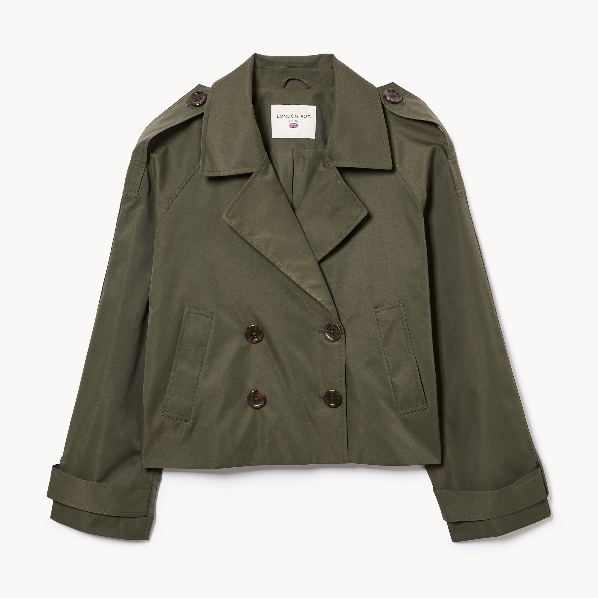 London Fog Cropped Trench Coat
