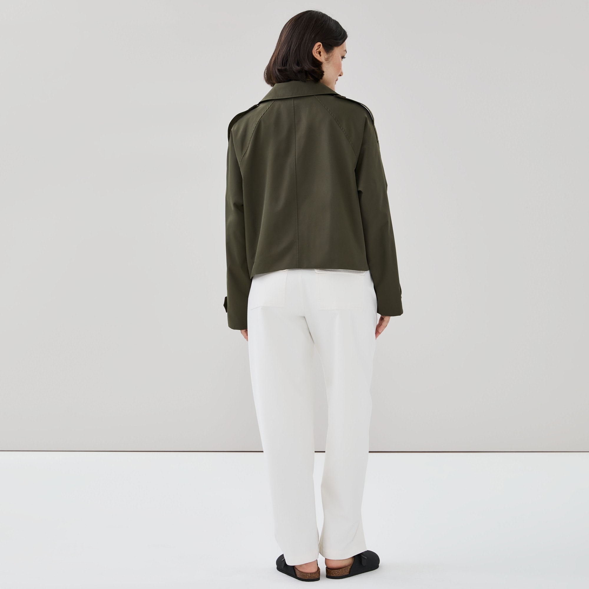London Fog Cropped Trench Coat