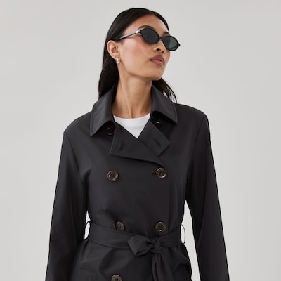 London Fog Trench Coat - Black