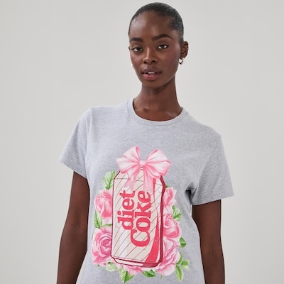 Coca-Cola Diet Coke Graphic T-Shirt - Grey Mix