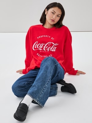 Coca-Cola Graphic Sweatshirt - Red