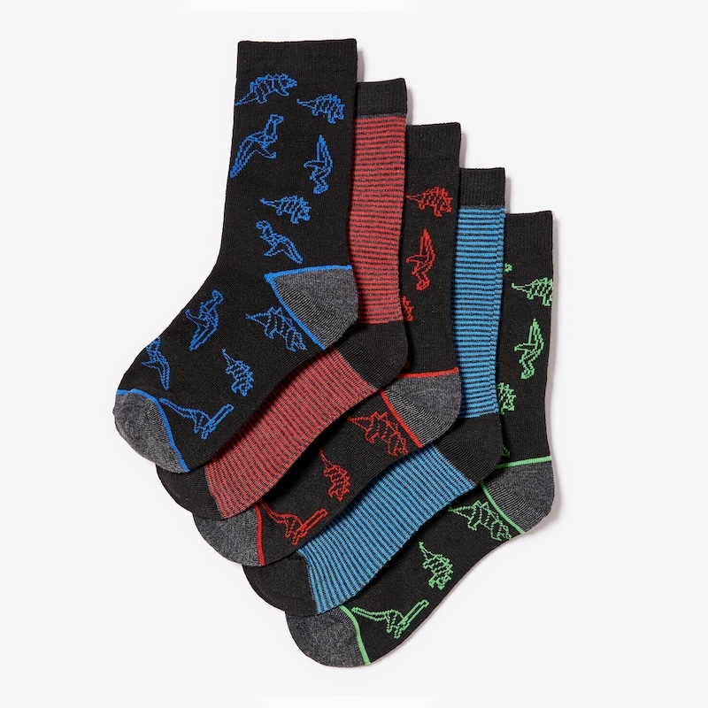 Kid Boys' 5-Pack Crew Socks