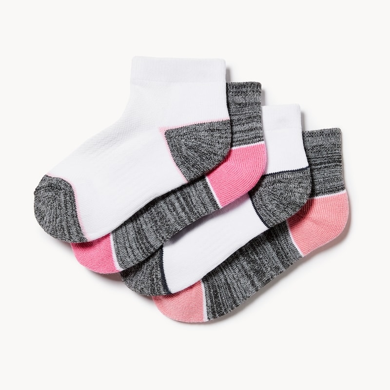 Kid Girls' 4-Pack Low-Cut Anklets