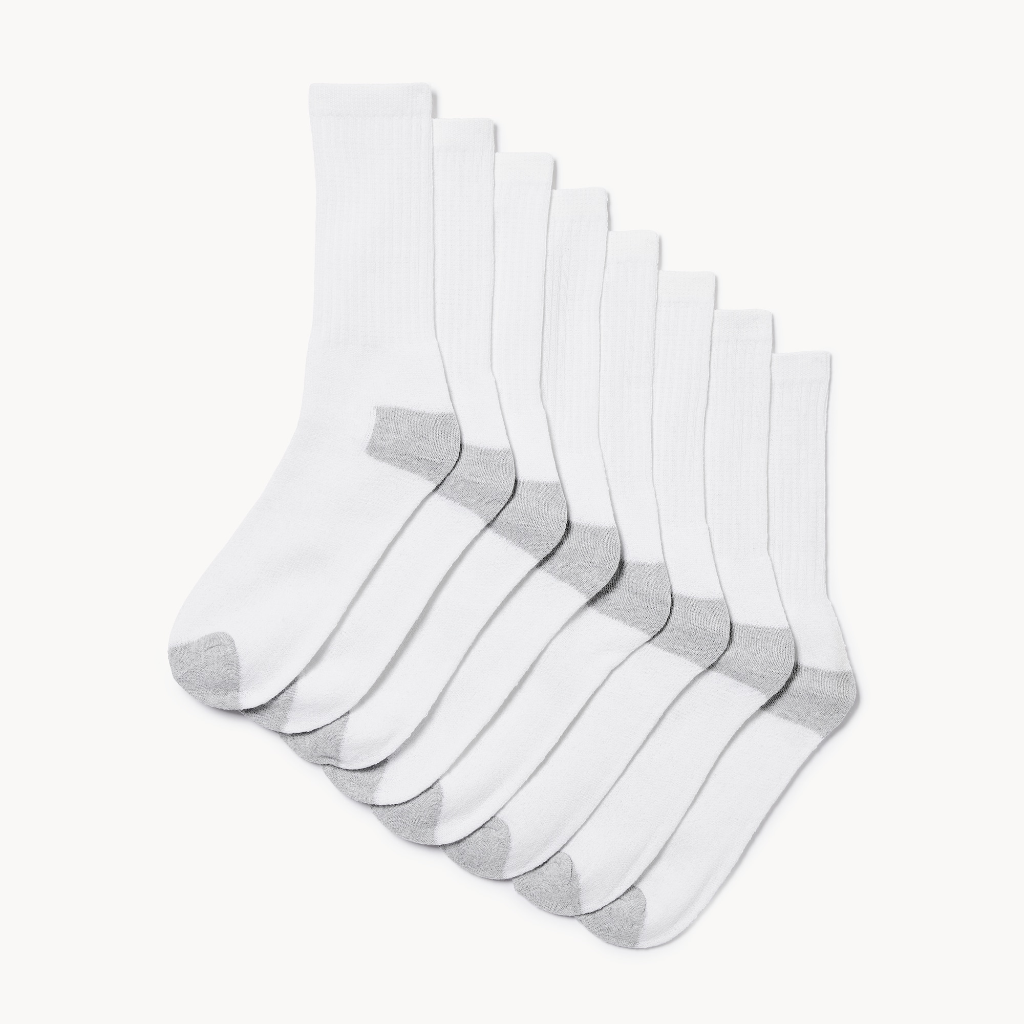 Ens. de 8 paires de chaussettes tube pour hommes