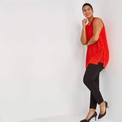Joe Fresh Pantalon en point de Rome avec couture à l’avant Femmes+ 1 ea, 24,00 $/1ch