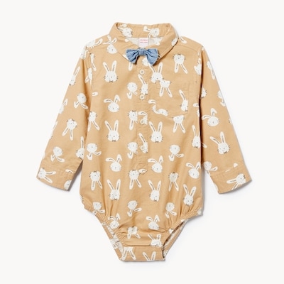 Baby Boys' Woven Bodysuit