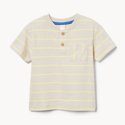Baby Boys' Henley T-Shirt - Cream