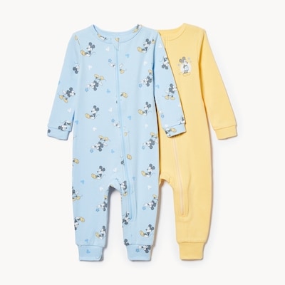 Baby Boys' 2-Pack Mickey Mouse Sleepers - Blue