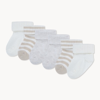 Huggies Baby Boys' Huggies 6 Pack Fold-Over Socks 1 ea, $12.00/1ea