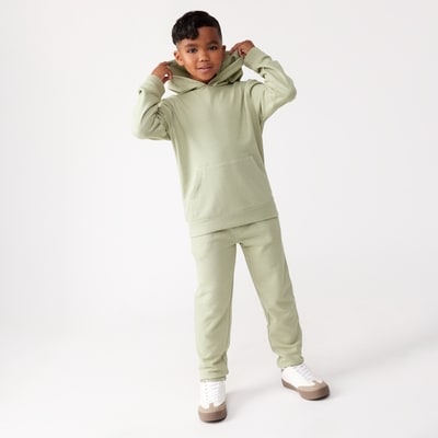 Kid Boys' Terry Hoodie - Dusty Green