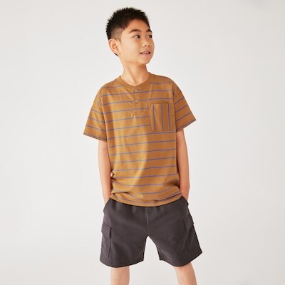 T-shirt boutonn pour garons